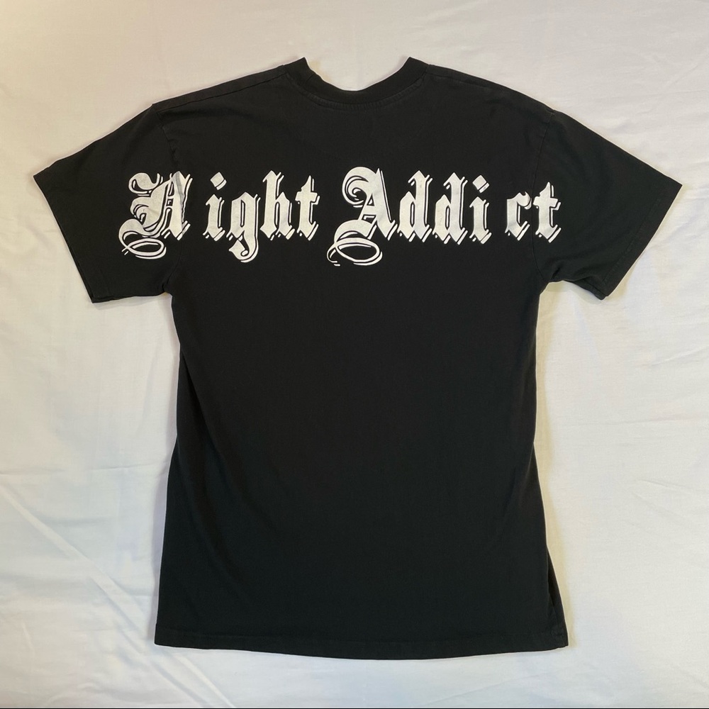 Night addict black t-shirt